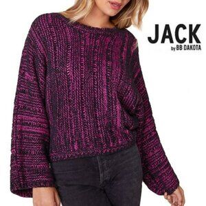 NWT Jack By BB Dakota Ultra Soft Wide Flare Sleeves Sweater Top